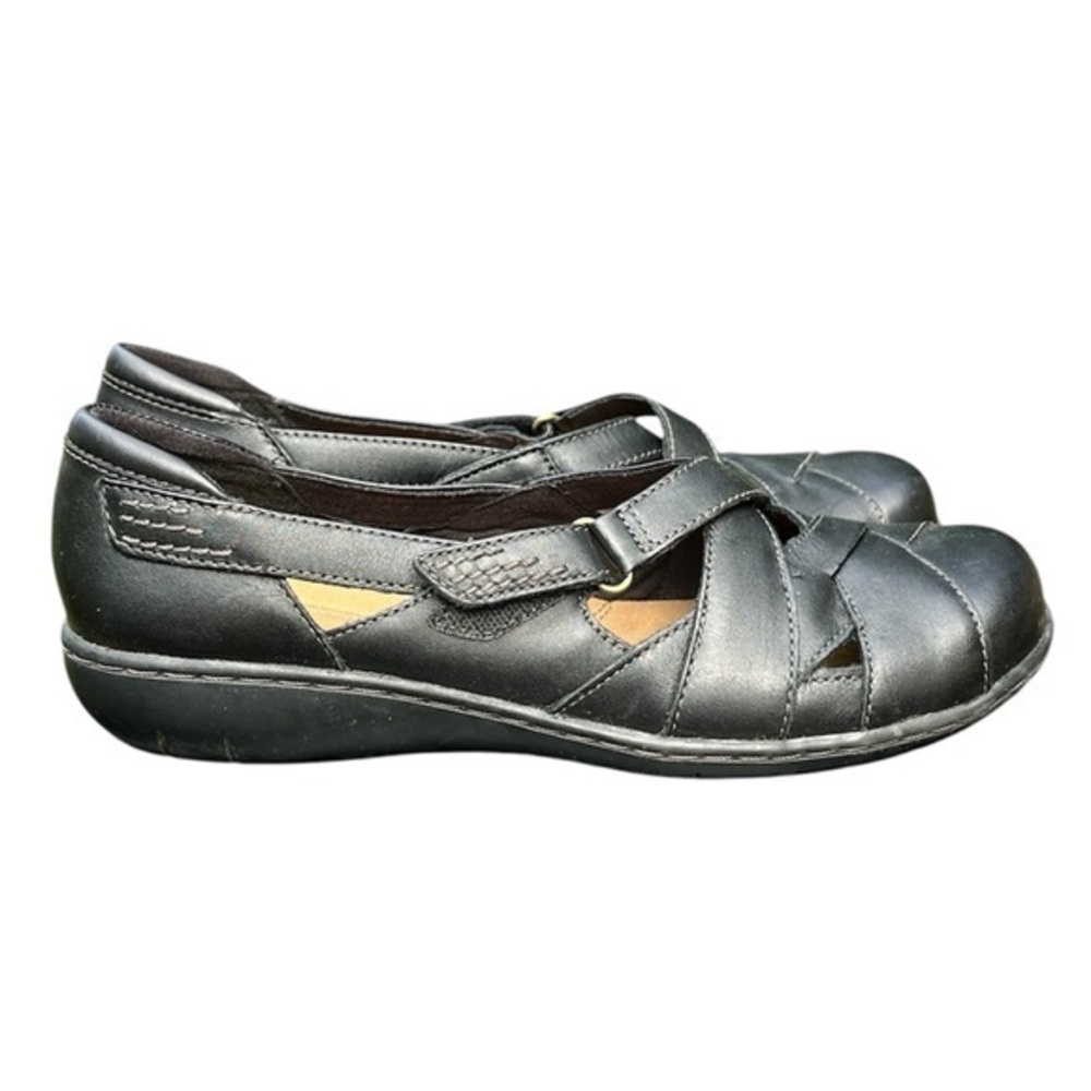 Clark’s Bendables Women's Black Leather Shoes Ashland, size 8.5